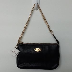 NEW! COACH BLACK LEATHER MINI BAG